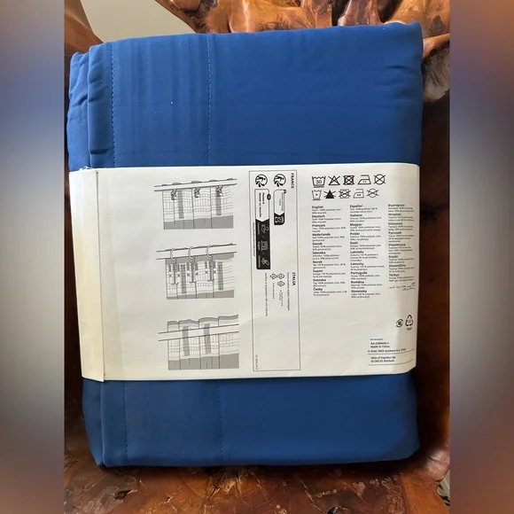 NWT IKEA MAJGULL Dark Blue Curtains - 2 Pairs available (4 panels total) - Picture 3 of 11